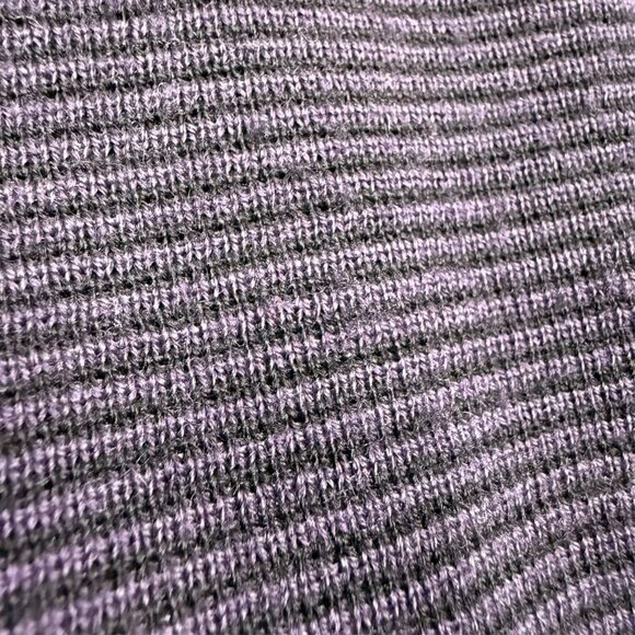 Vintage Serica Merino Wool Knit Sweater 1/4 Zip Made in Italy Purple XL - Picture 5 of 9